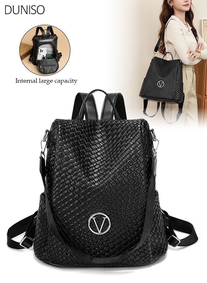 DUNISO 2 in 1 Women's Backpack Fashionable Travel Backpack For Women Large Capacity School Backpack Shoulder Bag with Detachable Shoulder Strap For College Girls Students - Image 1